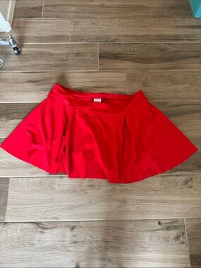 Nike 3X Red Dri-FIT Athletic Skort
